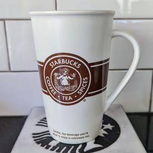 Starbucks 2008 Retro Logo 16 oz Ceramic Coffee Mug